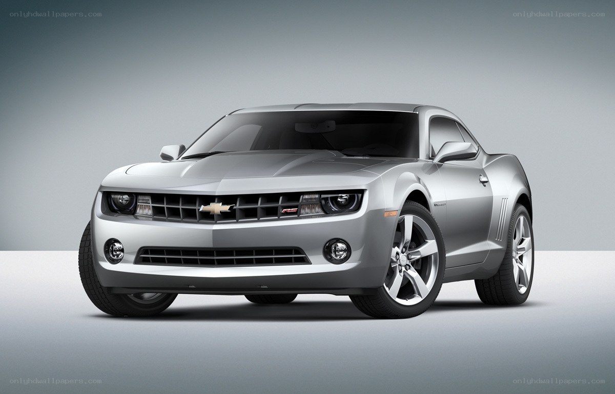 Silver Chevrolet Camaro SS