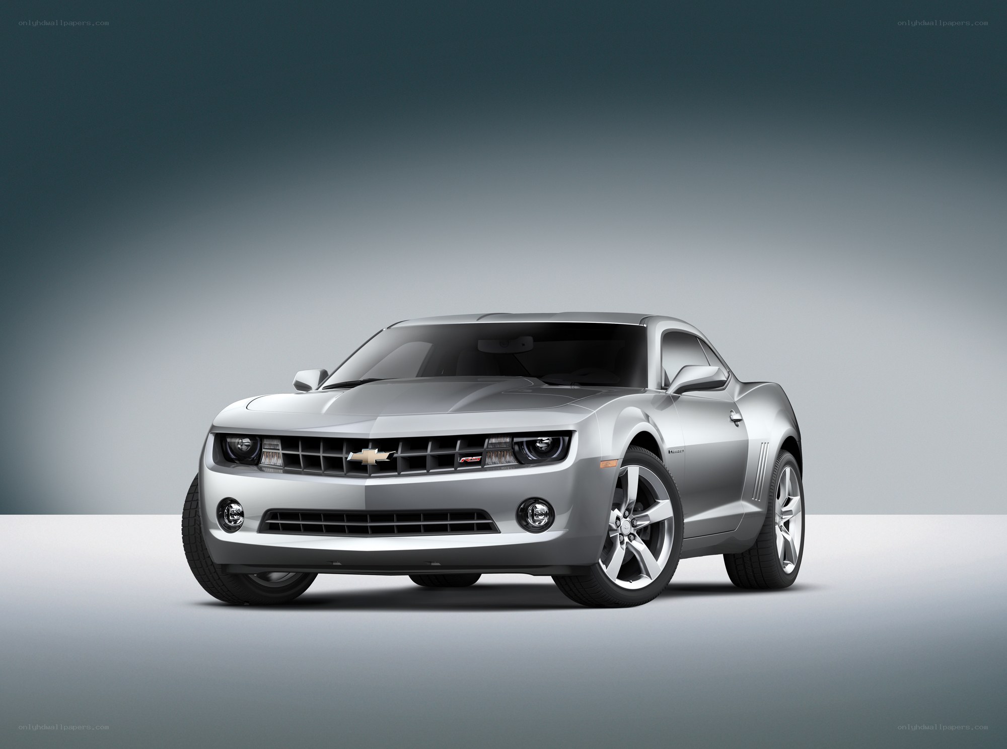 Silver Chevrolet Camaro SS
