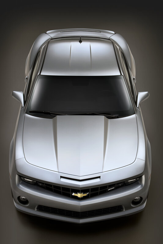 Silver Chevrolet Camaro SS
