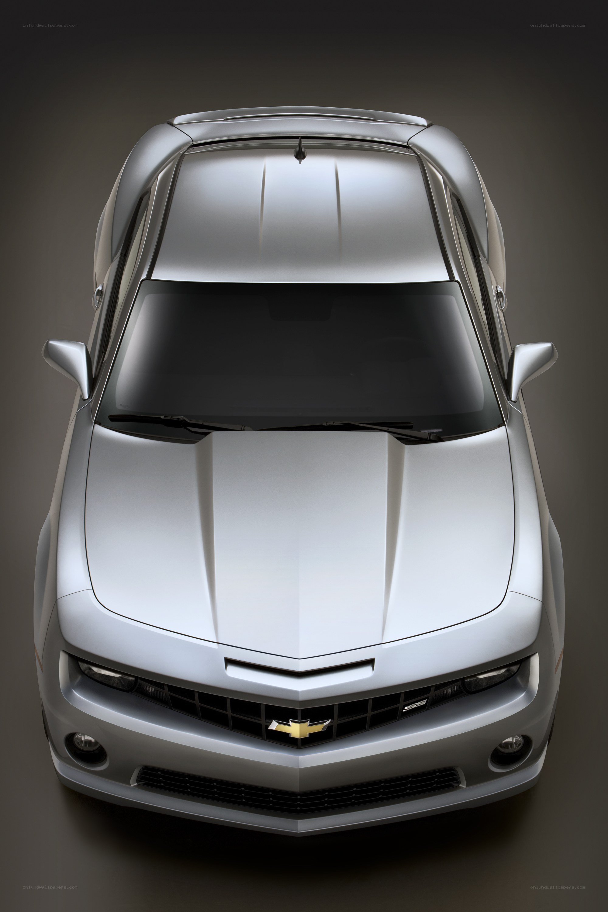 Silver Chevrolet Camaro SS