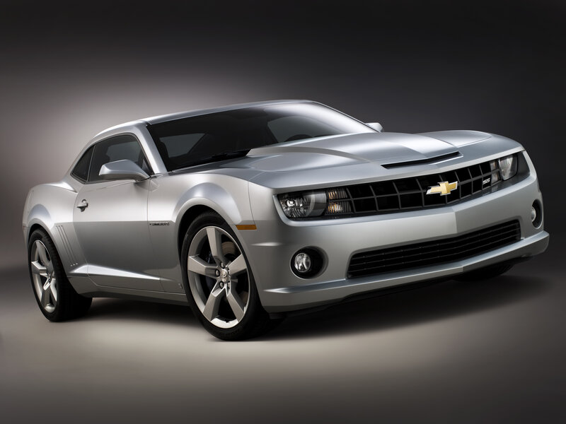 Silver Chevrolet Camaro SS