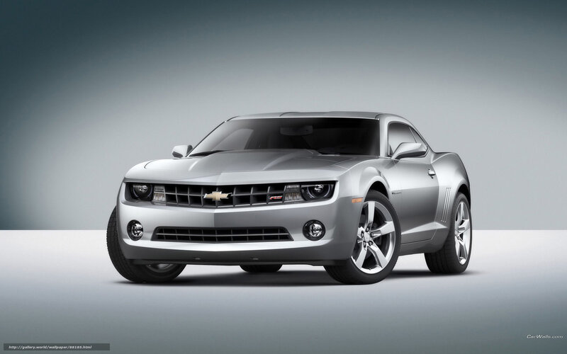 Silver Chevrolet Camaro
