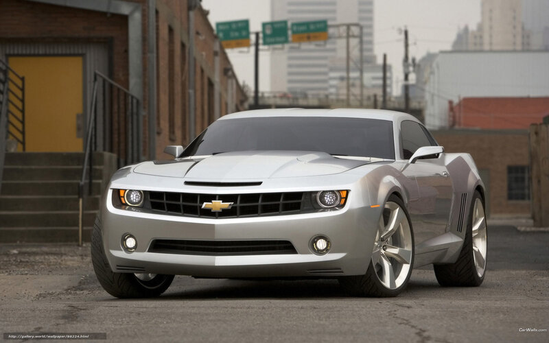 Silver Chevrolet Camaro — Urban, Afternoon