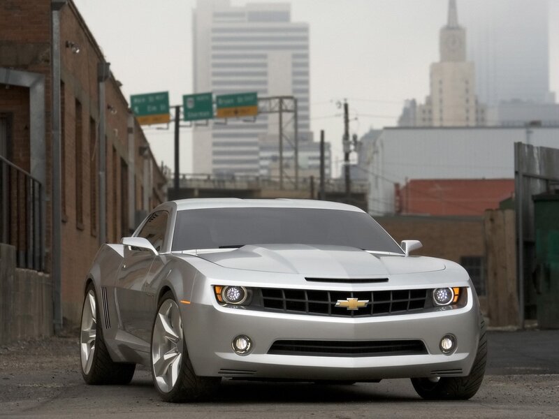 Silver Chevrolet Camaro — Urban, Photograph