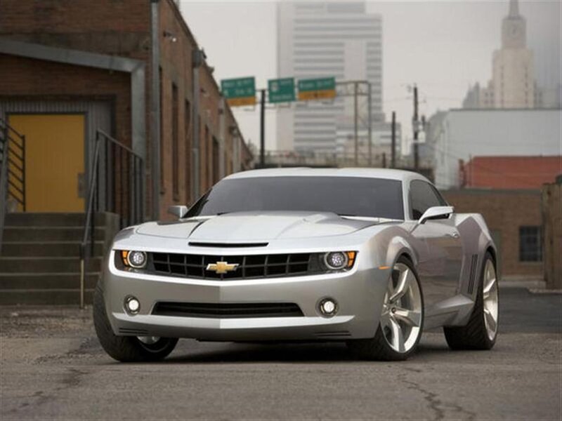 Silver Chevrolet Camaro — Urban