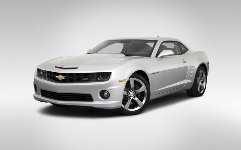 Silver Chevrolet Camaro — White, Neutral, Photograph, Car