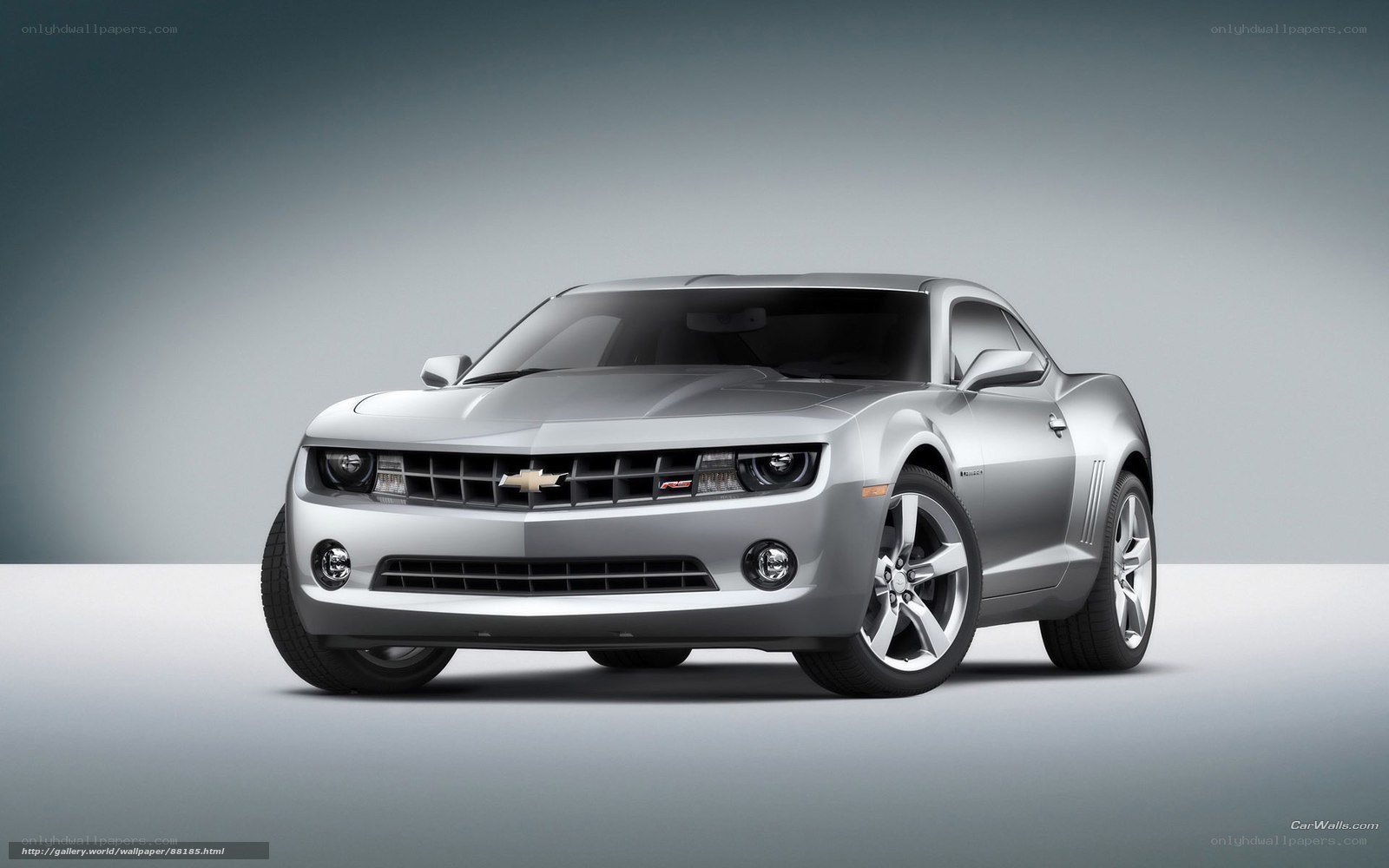 Silver Chevrolet Camaro