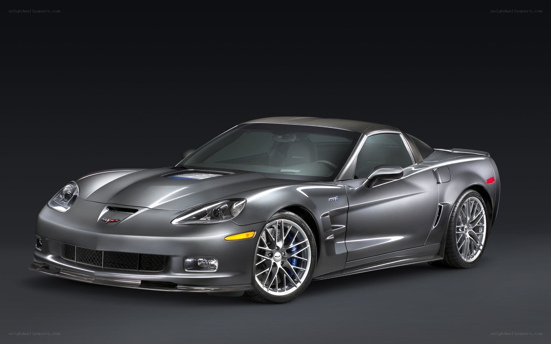 Silver Chevrolet Corvette ZR1