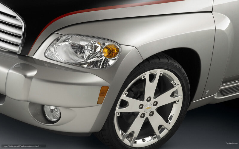 silver chevrolet hhr front view