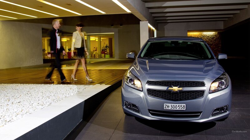 Silver Chevrolet Malibu — Gray