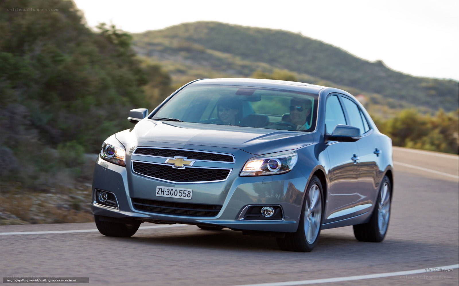 silver chevrolet malibu on road