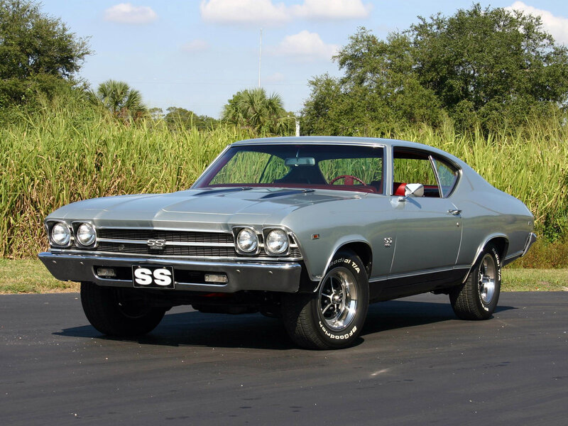 Silver Chevrolet Muscle Car