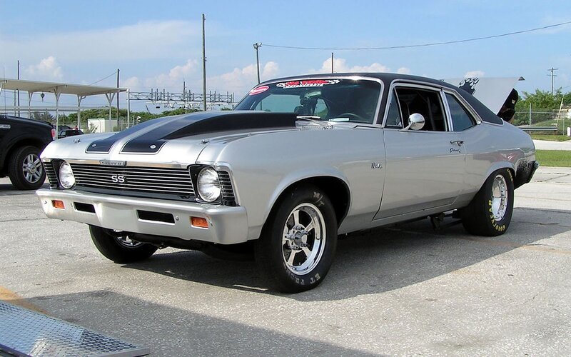 silver chevrolet nova ss