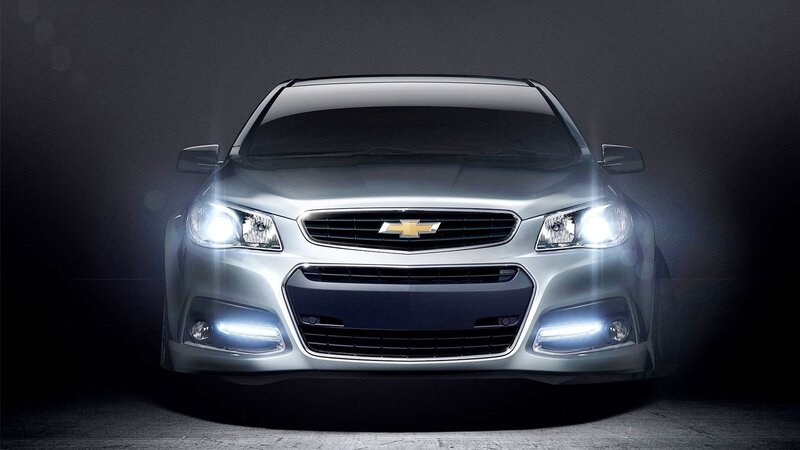Silver Chevrolet SS front view