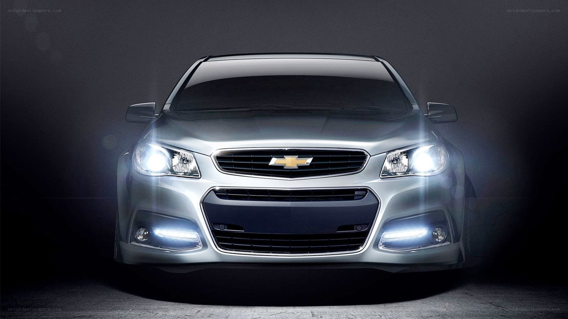 Silver Chevrolet SS front view