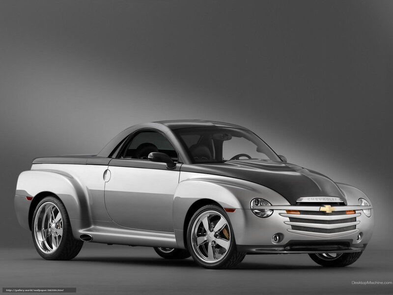 Silver Chevrolet SSR pickup truck