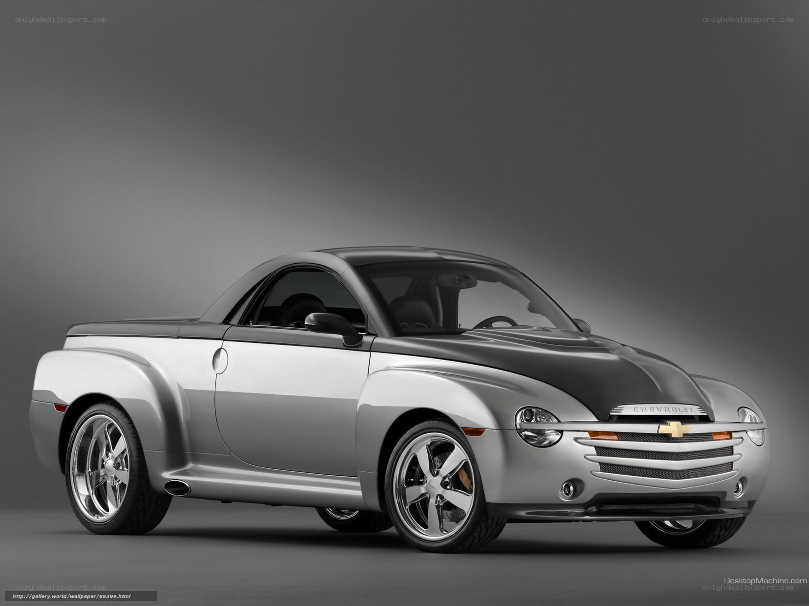 Silver Chevrolet SSR pickup truck