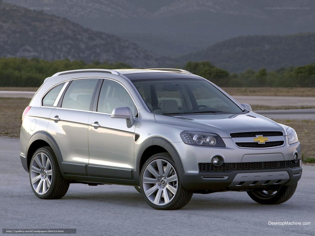 silver chevrolet suv