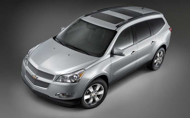 silver chevrolet suv