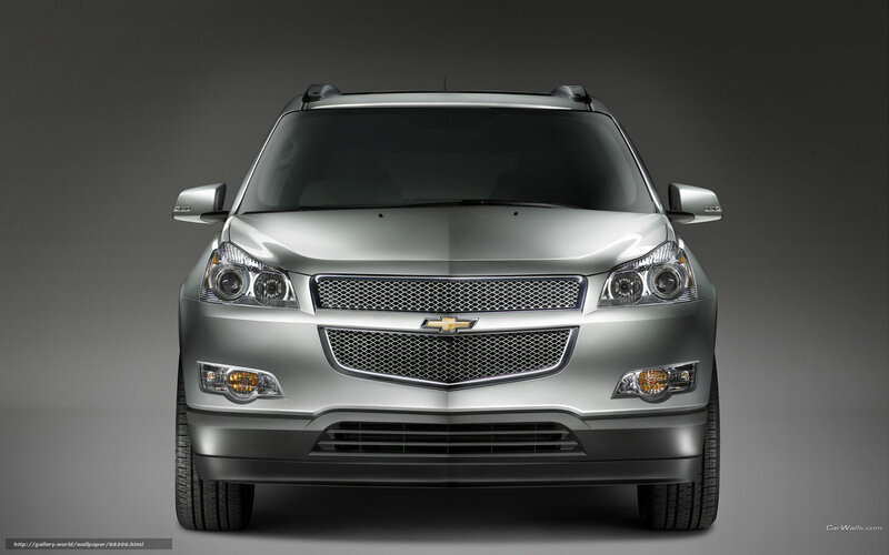 silver chevrolet suv front view