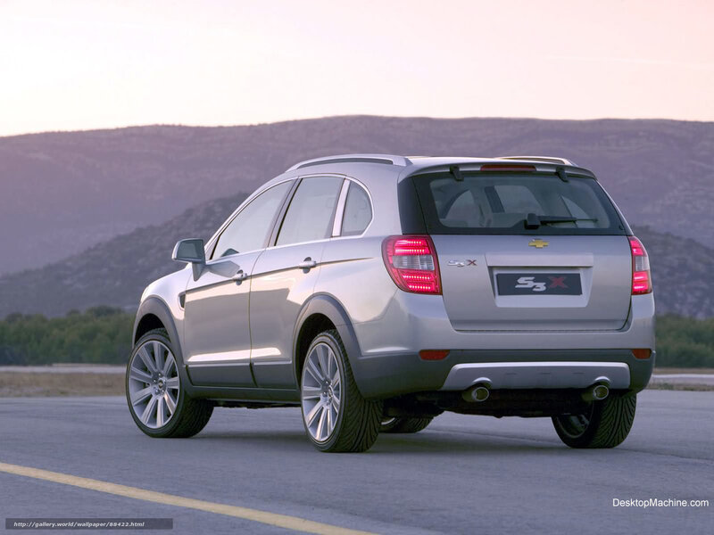 Silver Chevrolet Suv — Serene, Sunset, Photograph