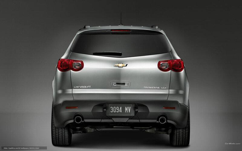 Silver Chevrolet Traverse — Gray