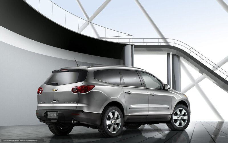 Silver Chevrolet Traverse — Modern