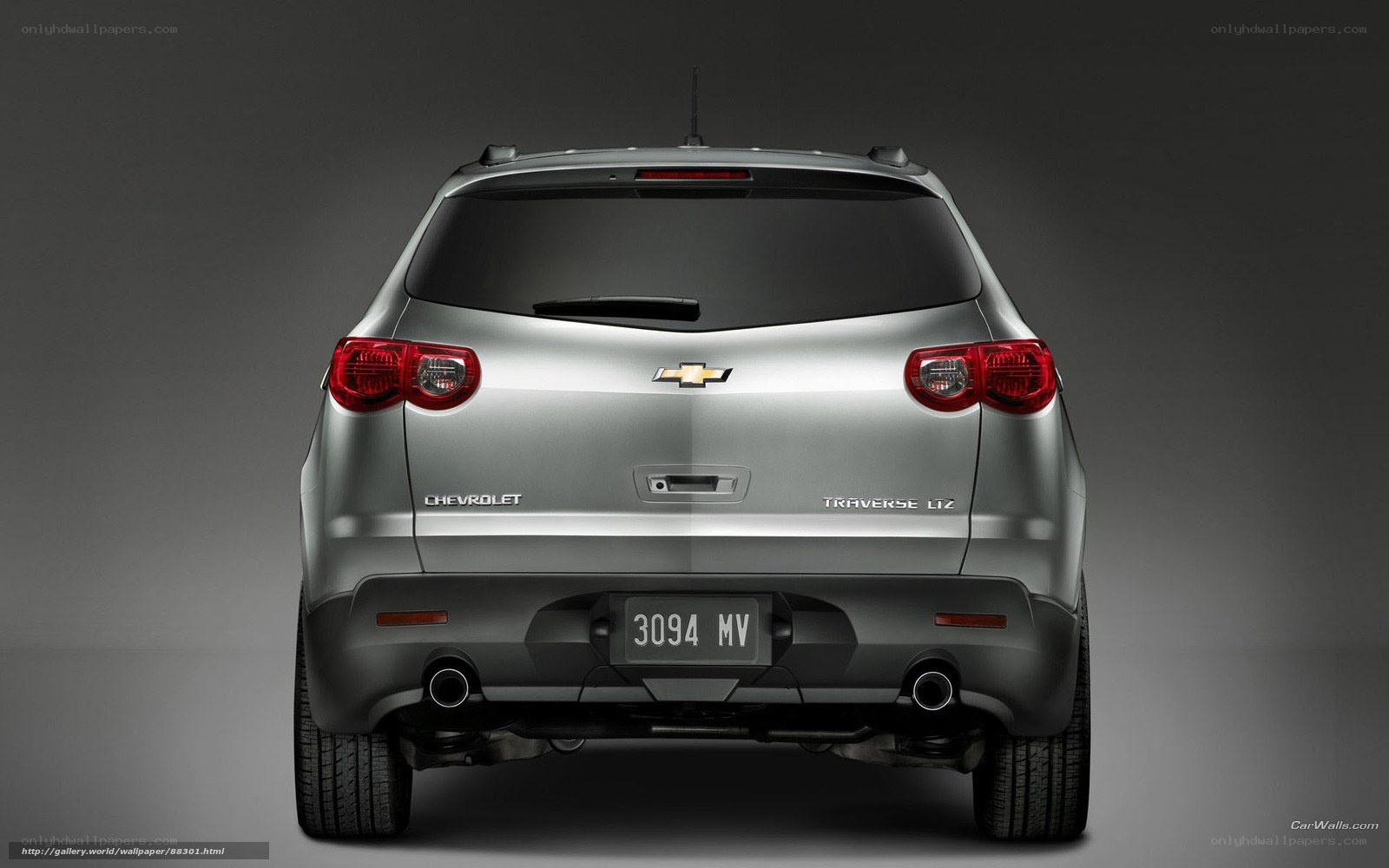silver chevrolet traverse suv