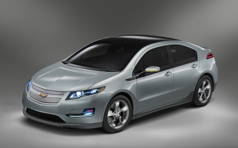 Silver Chevrolet Volt car