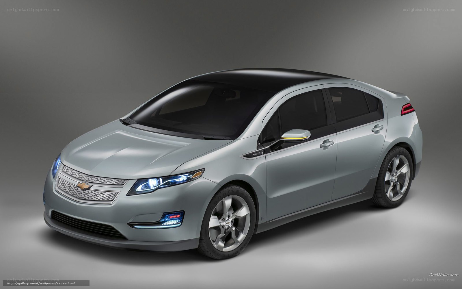 Silver Chevrolet Volt car