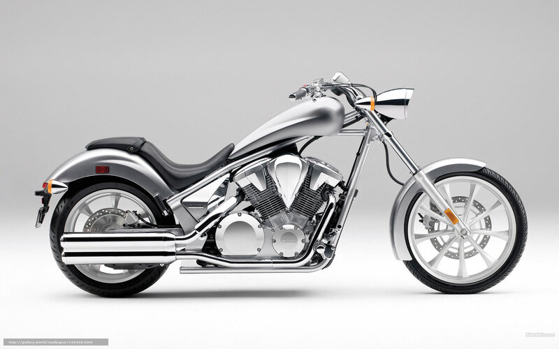 Silver Chopper Motorcycle — Neutral