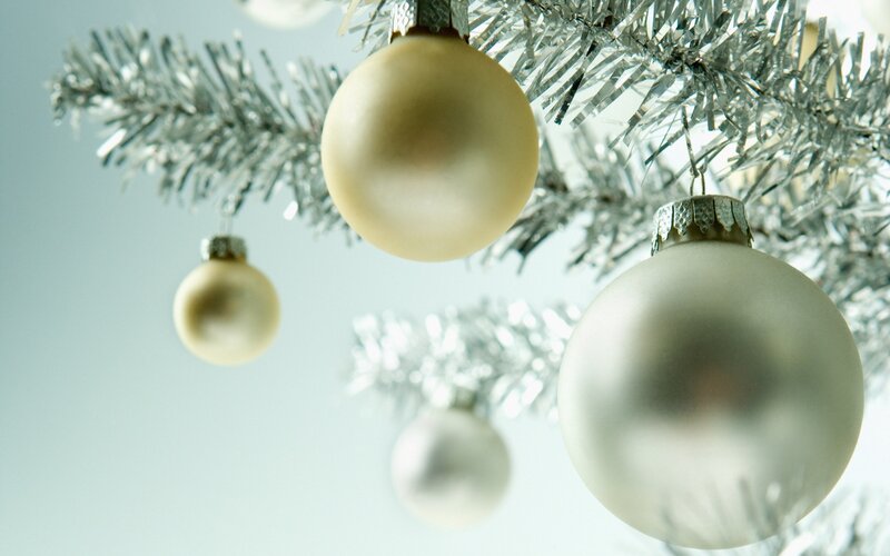 Silver Christmas Ornaments — Calm