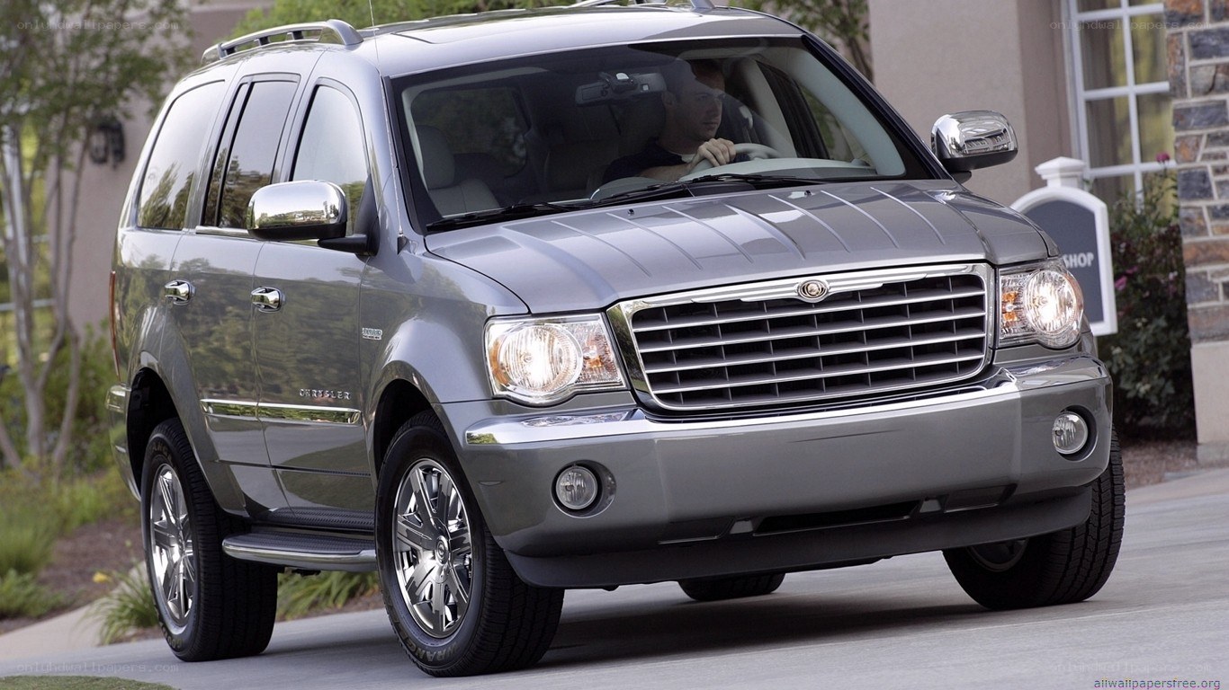 silver chrysler aspen suv