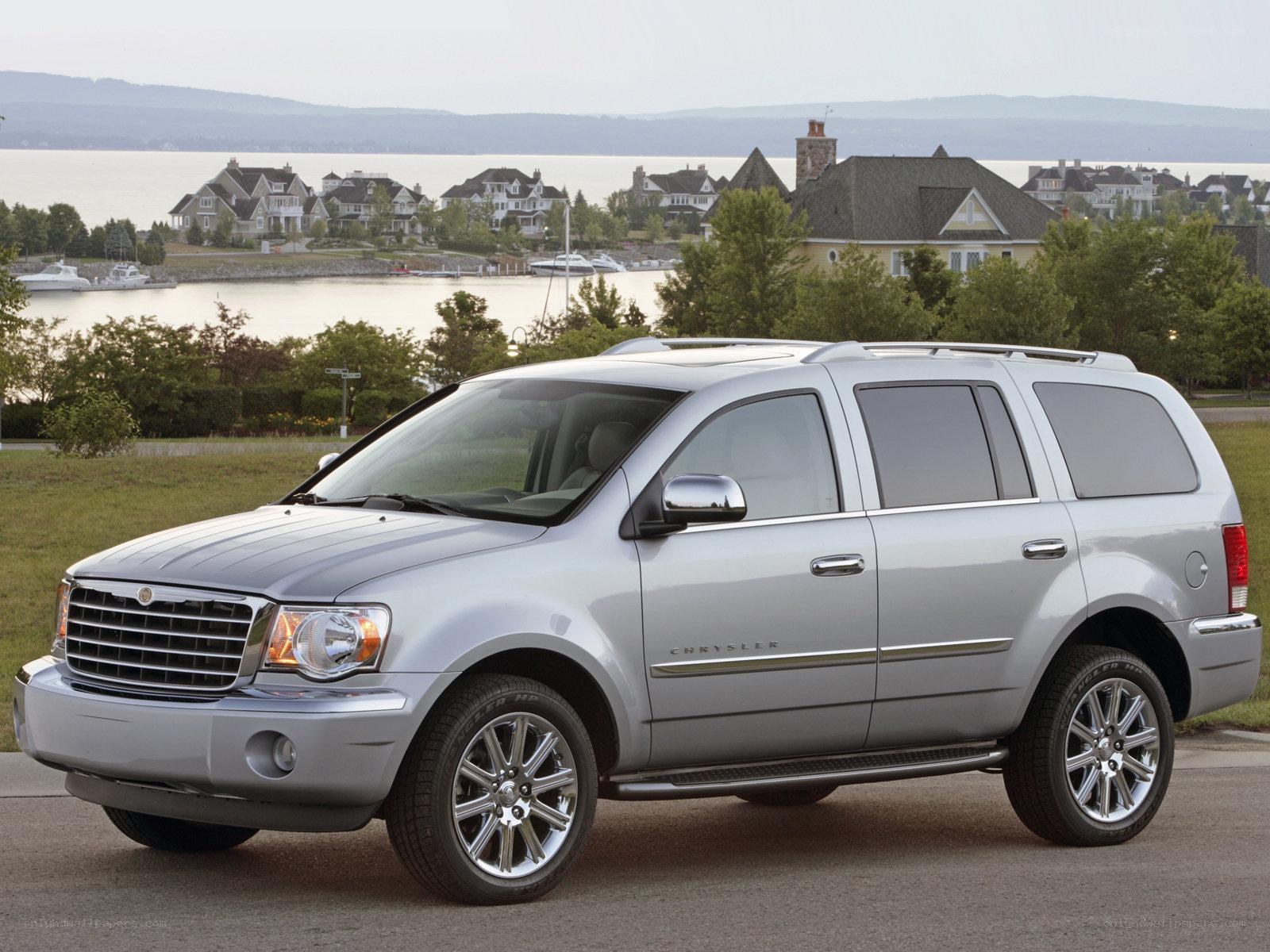 Silver Chrysler Aspen SUV