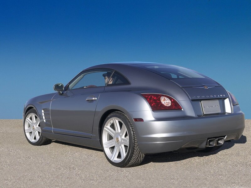 silver chrysler crossfire coupe