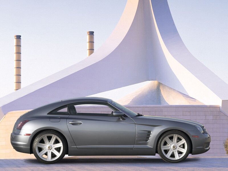 silver chrysler crossfire coupe
