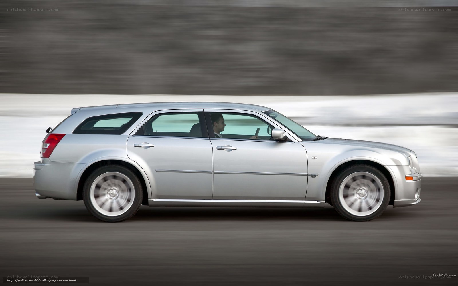 silver chrysler station wagon