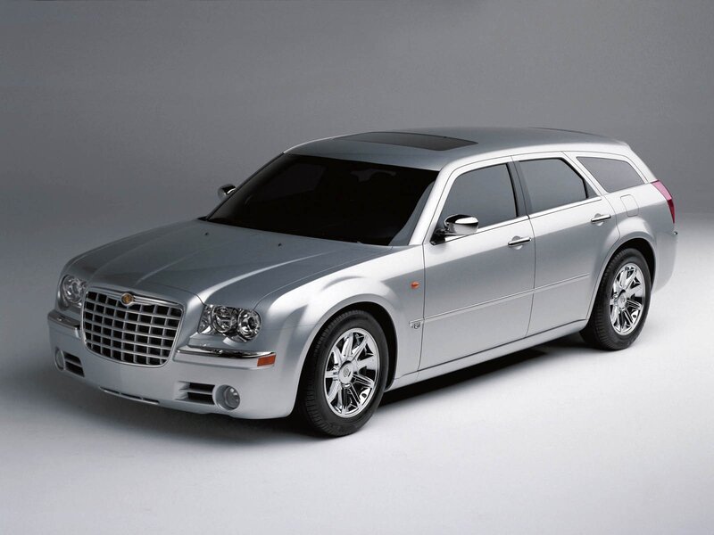 silver chrysler station wagon