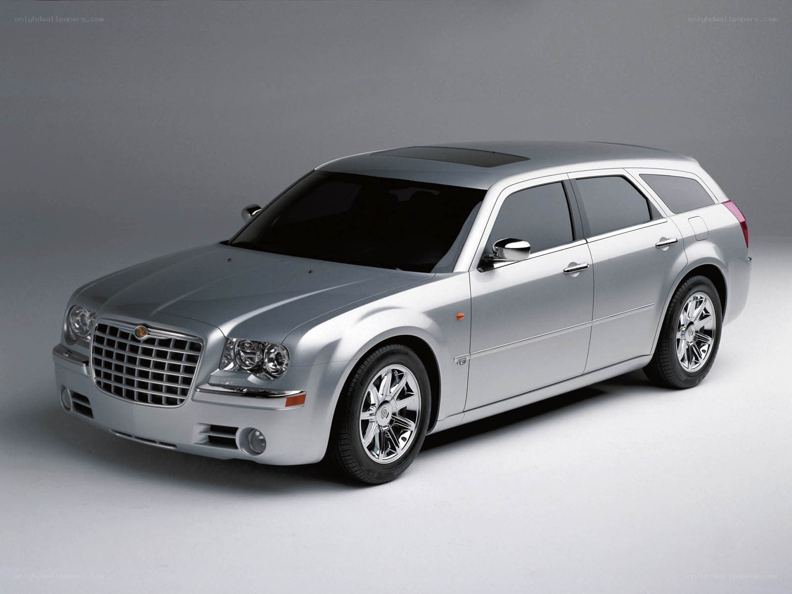 silver chrysler station wagon