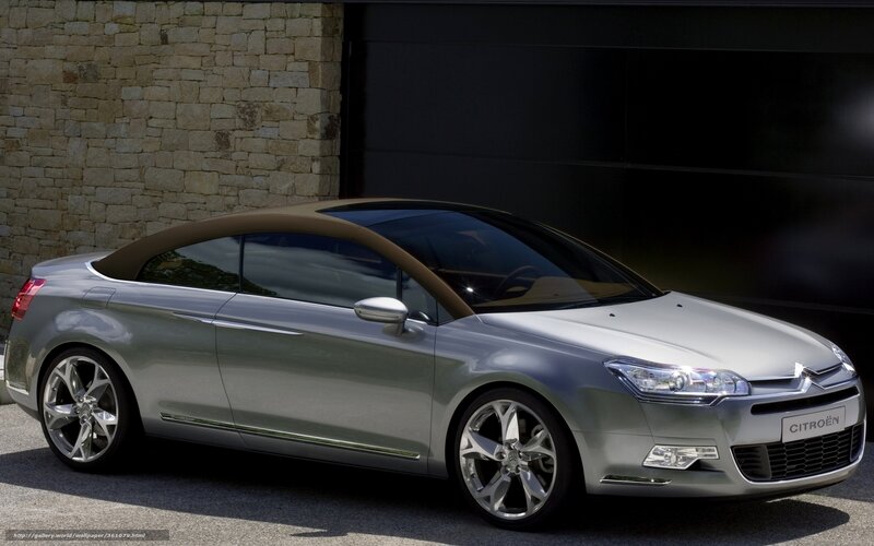 Silver Citroen Concept Car