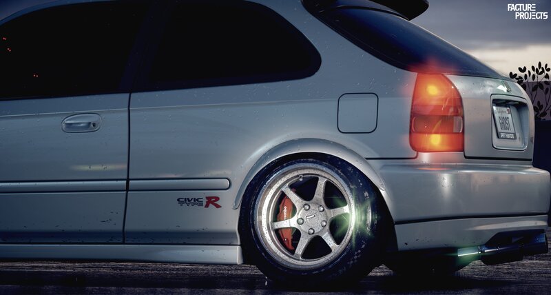 Silver Civic Type R