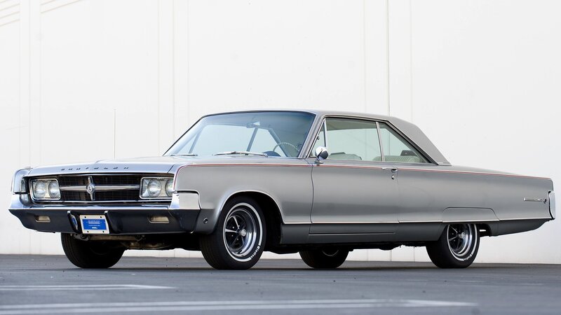 silver classic american car