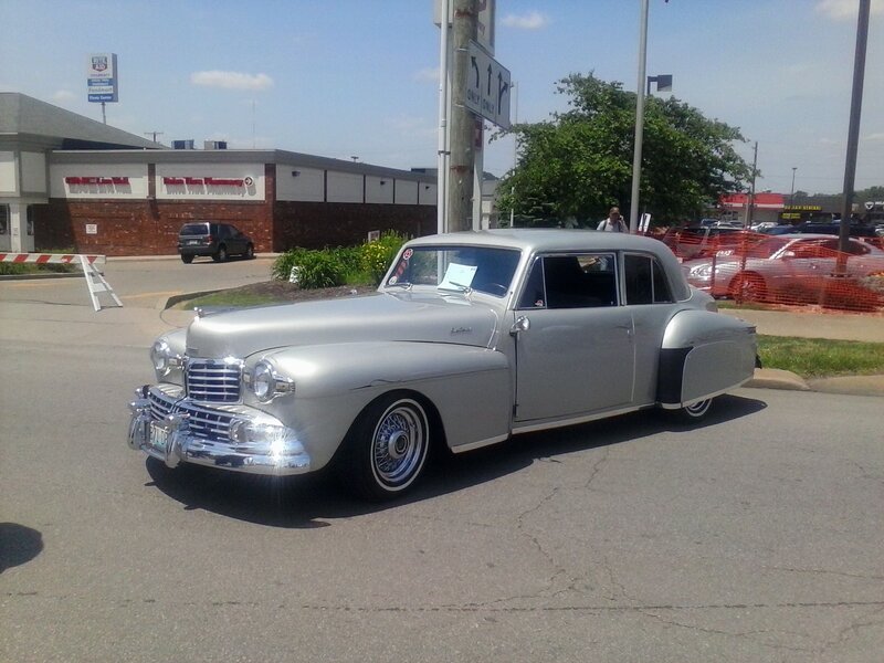 Silver Classic Car — Calm, Afternoon, Photograph, Building, Tree