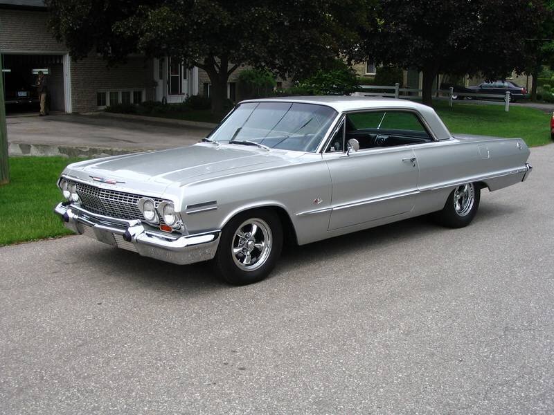 Silver Classic Car — Calm, Afternoon, Photograph