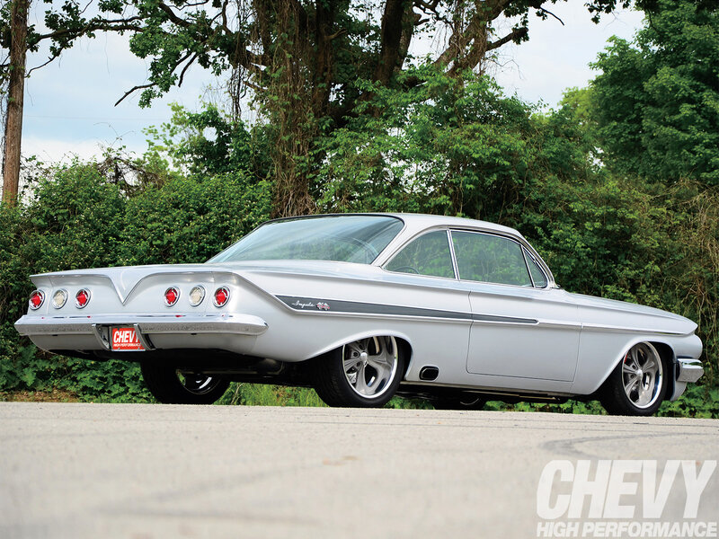 Silver Classic Car — Calm, Afternoon, Photograph, Trees, Road