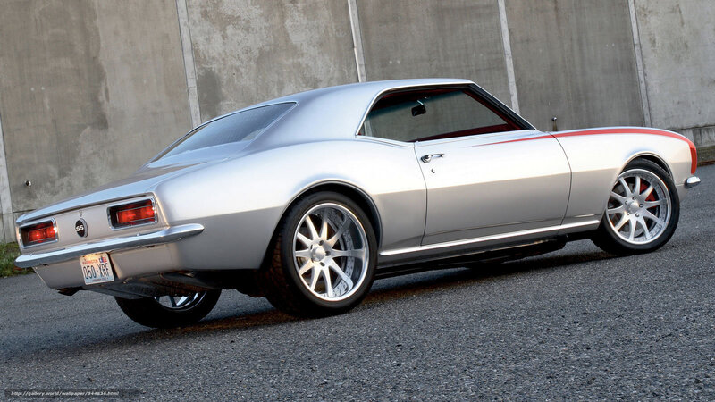 Silver Classic Car — Dramatic, Afternoon, Photograph, Concrete Wall