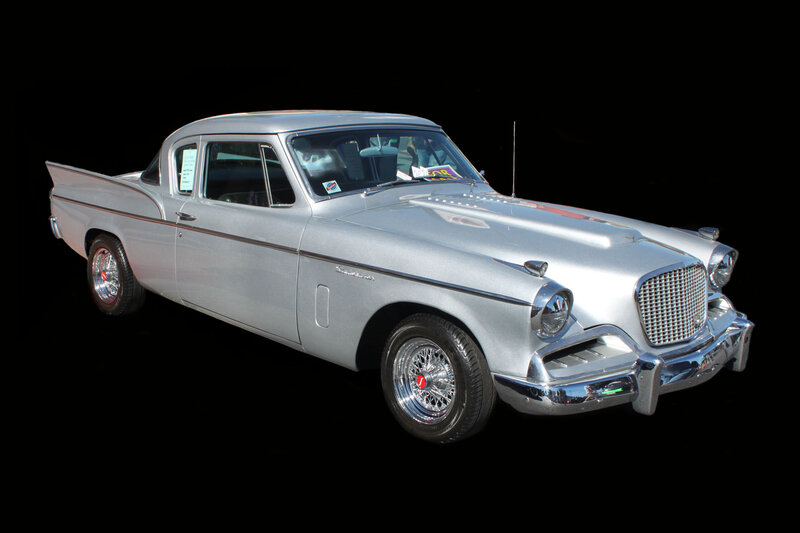 Silver Classic Car — Dramatic, Photograph, Chrome Grille