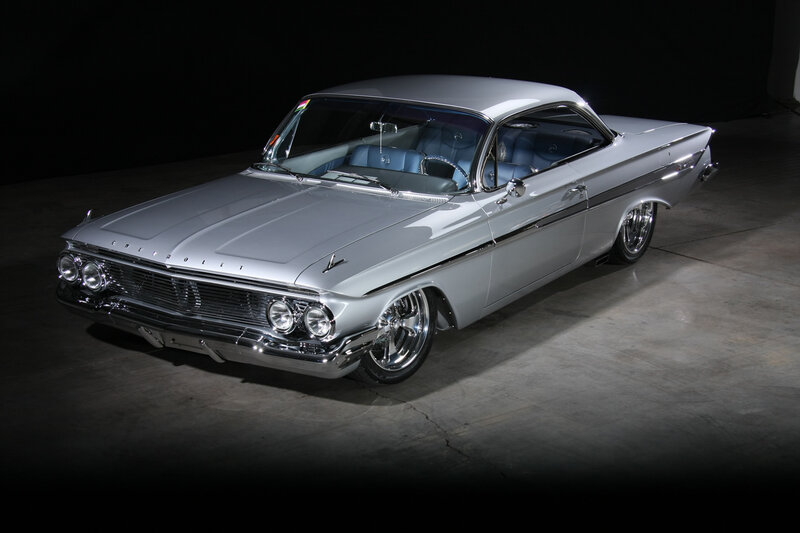Silver Classic Car — Dramatic, Photograph, Chrome
