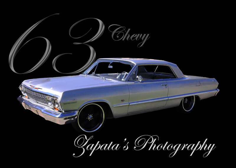 Silver Classic Car — Dramatic, Photograph, Text