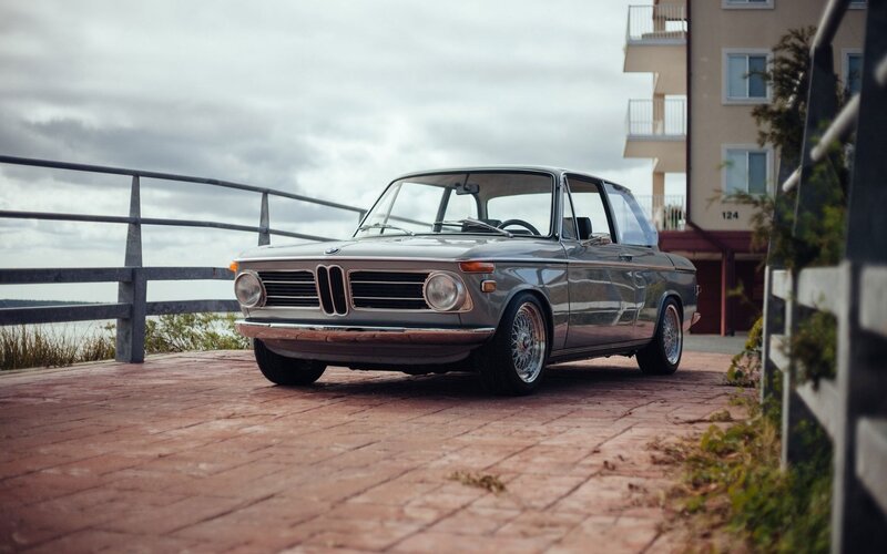 Silver Classic Car — Gray, Calm, Photograph